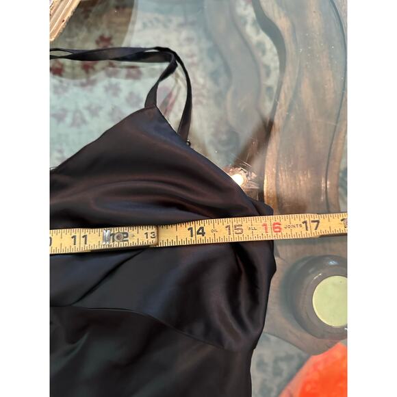 GUESS Women's Black Lace-Trim Sleeveless Slip Dress Size 6 - Picture 8 of 13